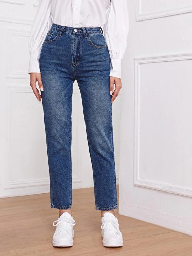 ג'ינס קמילה בגזרה ישרה