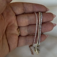 צמיד שורה טניס | צמיד טניס | צמיד טניס עדין