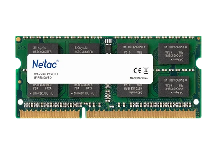 זכרון לנייד Netac 8GB DDR3L 1600Mhz SoDIMM C11 1.35V