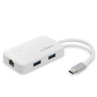 מתאם כרטיס רשת מהיר Edimax EU-4308 - USB-C to 3-Port USB 3.0 Gigabit Ethernet Hub