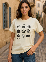 חולצת מלכה לבנה