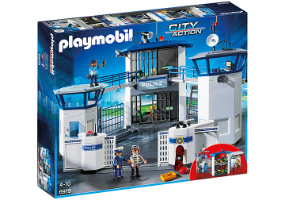 פליימוביל 6919 תחנת משטרה ובית סוהר -playmobil משטרה וכלא,במחיר מבצע! 