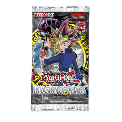 Yu-Gi-Oh25th Anniversary ! Invasion of Chaos Booster Pack קלפי יו-גי-הו TCG מקוריים חבילת בוסטר