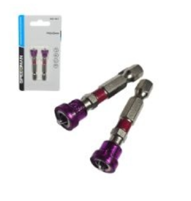 ביט ורוד + מגנט פיליפס - זוג בבליסטר SPEEDMAN מידה 50*2
