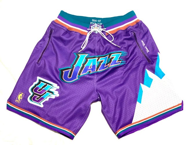 מכנסי NBA קצרים יוטה ג'אז JUST DON  סגול