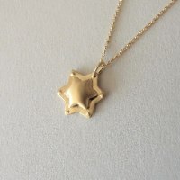 תליון מגן דוד בסגנון ימי הביניים מזהב 14K