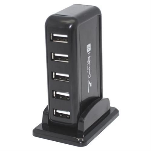 מפצל 7 PORT USB 2.0 אקטיבי כולל חיבור מתח