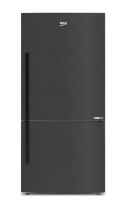 מקרר ‏בקו מקפיא תחתון גימור שחור Beko CN160237XB ‏