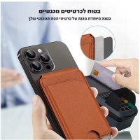 ארנק מגנטי משולב מעמד לסמארטפון – תואם MagSafe