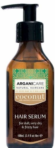 ARGANICARE HAIR SERUM סרום קוקוס להזנה ושיקום לשיער יבש פגום ומקורזל ארגניקר 100מ"ל