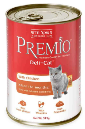 פרמיו דליקט קיטן עוף 375 גרם