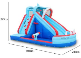מתנפח מים הכריש הענק W83046 מבית Air My Fun