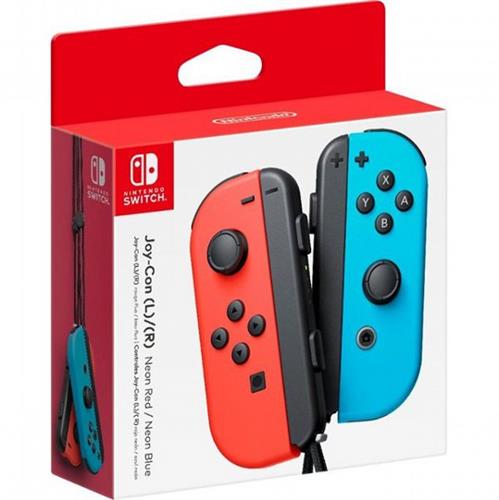 זוג שלטי ג'ויקון לNintendo Switch בצבעים כחול אדום