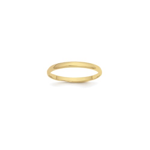 טבעת נישואין זהב מעוגלת 2.3ממ