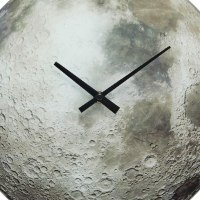 שעון קיר זכוכית פני הירח Gibbous - מארז לא מושלם