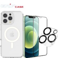 חבילת הגנה מושלמת לאייפון IPHONE 16 PLUS עם זכוכית שקופה