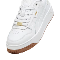 PUMA Carina Street Lux Women's Sneakers White סניקרס פומה נשים לבן לוגו זהב