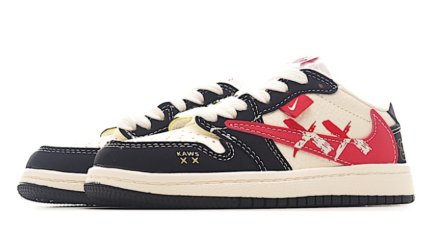 נעלי נייק טרוויס סקוט Nike x Travis Scott Air Jordan 1 Low אדום בז'