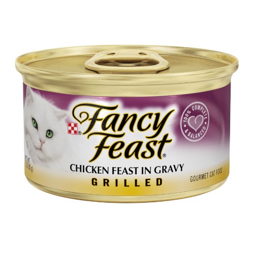 פנסי פיסט גריל עוף ברוטב 85 גרם מעדן לחתולים - FANCY FEAST  CHICKEN FEAST IN GRAVY GRILLED