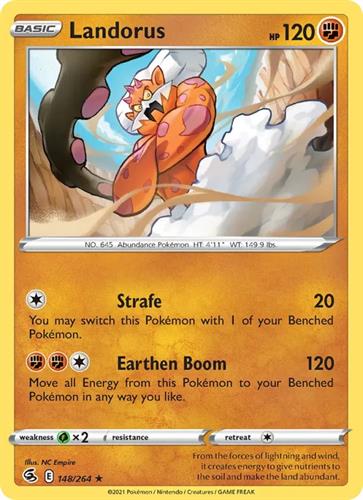 קלף בודד single פוקימון - landorus - Fusion Strike - 148/264