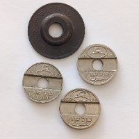 4 אסימונים שונים- טלפון, משרד התקשורת, דואר ישראל