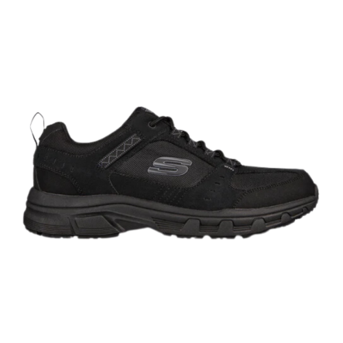 SKECHERS נעלי ספורט גזרה רחבה גברים | Relaxed Fit Oak Canyon שחור שחור