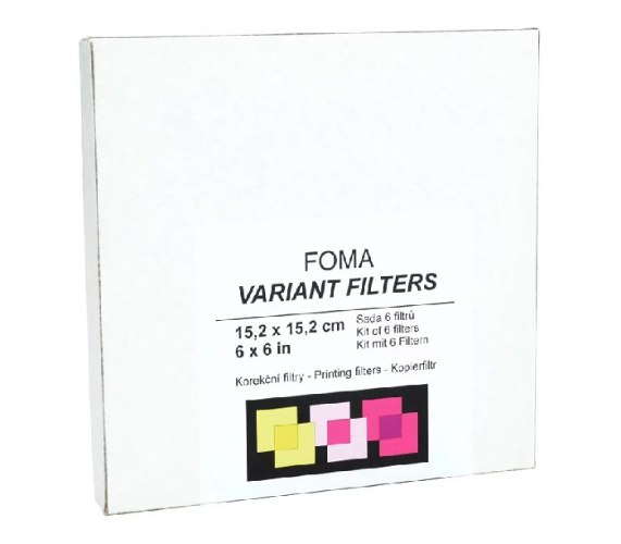 Foma Variant correction filters 15.2x15.2 cm פילטרים לשליטה בקונטרסט בעבודה עם ניירות MULTIGRADE