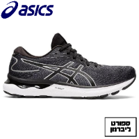 ASICS | אסיקס - ASICS GEL NIMBUS 24 BLACK WHITE אסיקס ג'ל נימבוס 24 שחור לבן | גברים