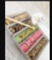 10 יח קרטון שקוף עם מגש פלסטיק לסושי