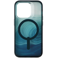 כיסוי ZAGG Milan Snap ל- iPhone 14 תומך ב- MagSafe צבע שקוף/ירוק