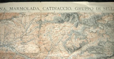 מפת דרכים צפון איטליה דרום טירול בולצאנו והסביבה שנות השלושים TCI