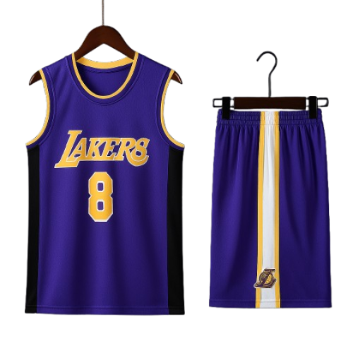 סט כדורסל לילדים Kobe Bryant #8 – Los Angeles Lakers | חולצה + מכנס