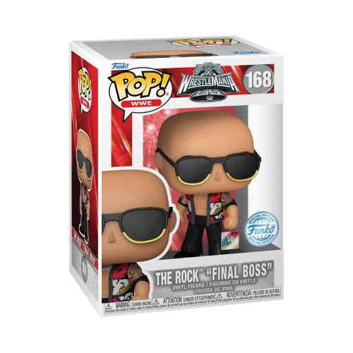 פופ  דוויין "דה  רוק" ג'ונסון - Funko Pop WWE The Rock Final Boss  #168