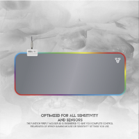 משטח גיימינג לעכבר FANTECH MPR800S White RGB