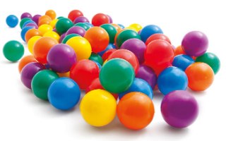 סט של 100 כדורי פלסטיק צבעוניים INTEX דגם 49600