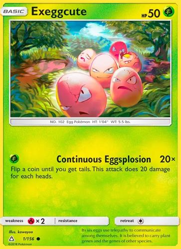 קלף בודד single פוקימון - exeggcute - Ultra Prism - 1/156