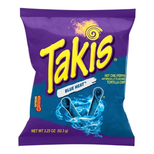 חטיף טאקיז  חריף כחול גדול 🌶️ 92 גרם