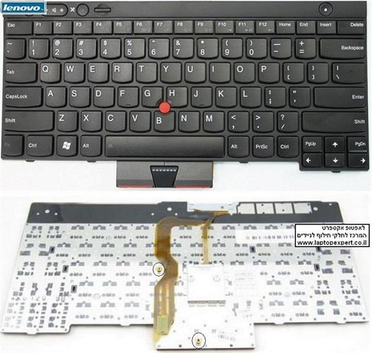 מקלדת למחשב נייד לנובו Lenovo Thinkpad T430 T430i T530 T530i W530 US English Keyboard 04W3174 , 04Y0490