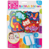 מדבקות לאמבטיה עם שקית איחסון - דינוזאורים