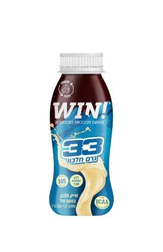 שייק חלבון WIN בטעם וניל 330 מ״ל