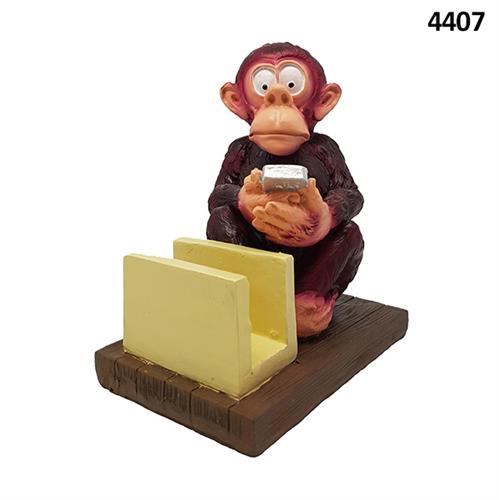 מעמד לכרטיסי ביקור קוף  8x12x14ס"מ 4407