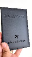 כיסוי דרכון עם חריטת שם
