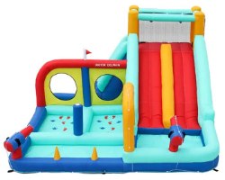 מתנפח מים עם מגלשה דו-מסלוליות W73027 מבית Doctor Dolphin