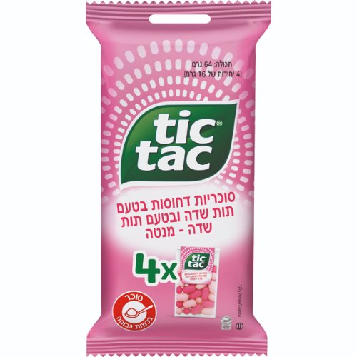 סוכריות בטעם תות ותות מנטה, רביעיה 4 * 16 גרם