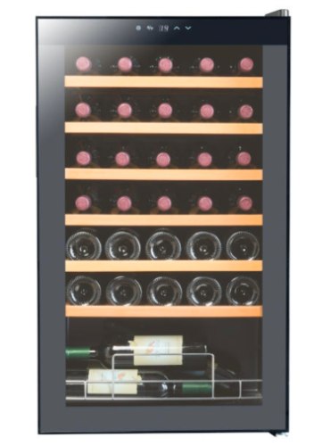 מקרר יין וינופו עד 34 בקבוקים עם מדפי עץ VINOPO CH-85FD2