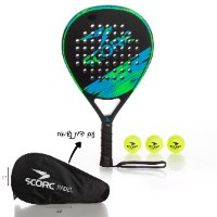 בום- ערכת פאדל - מחבט SCORE דגם-78429 עם 3 כדורים בנרתיק