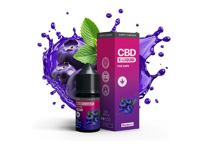 נוזל אידוי CBD בטעם אוכמניות 1000mg