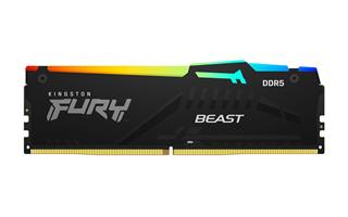 זכרון לנייח Kingston Fury Beast RGB 32GB 2X16 DDR5 6800Mhz C34