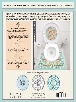 עיצוב איזור האסלה – מדבקה (39 ₪) שטיחון (88 ₪) סט (119 ₪) בוסתן איטלקי  TIVA DESIGN