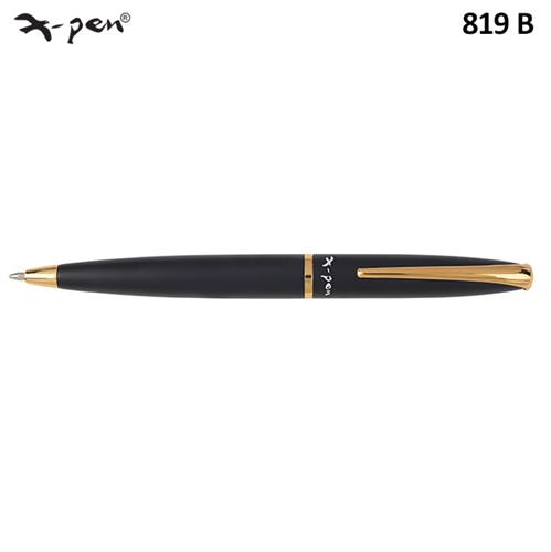 עט פנינסולה אנודייז שחור זהב כדורי XP-819b X-Pen Peninsula Anodize